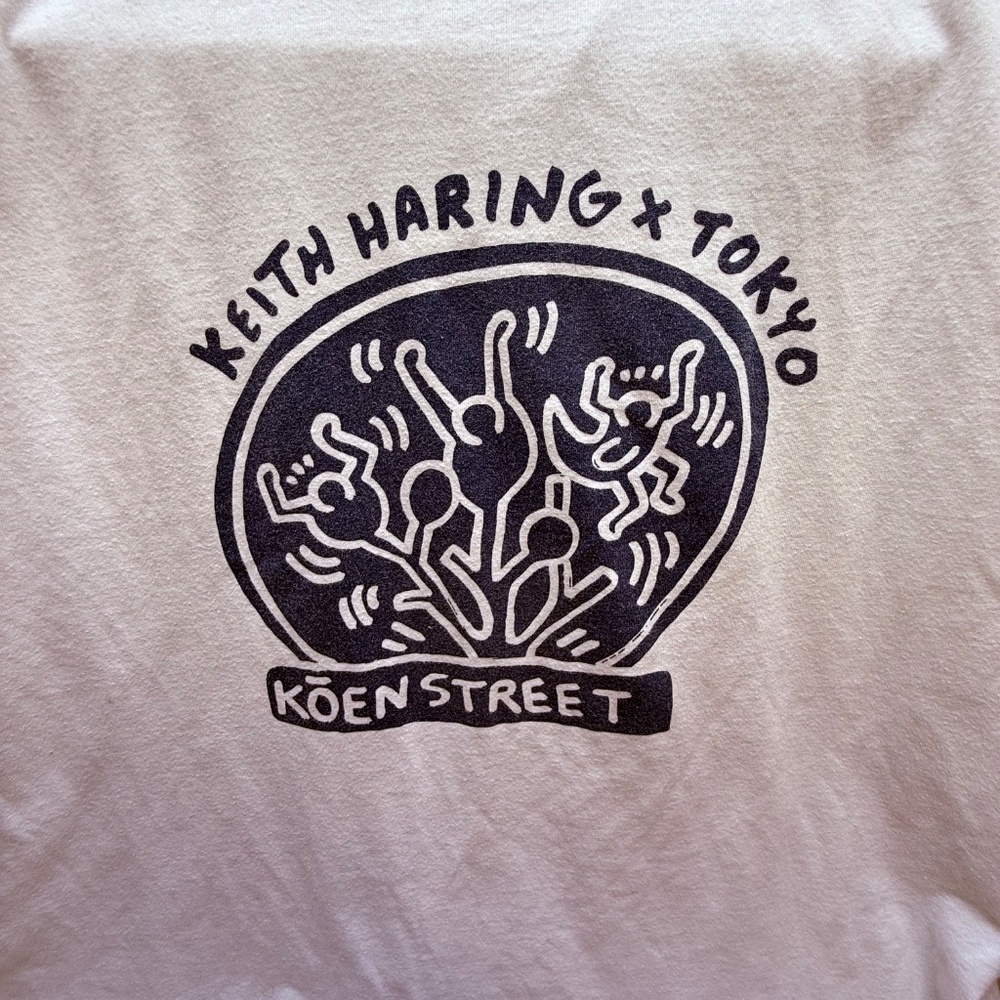 Keith Haring Koen Street Tokyo Vintage T- Shirt Size L - Picture 2 of 9